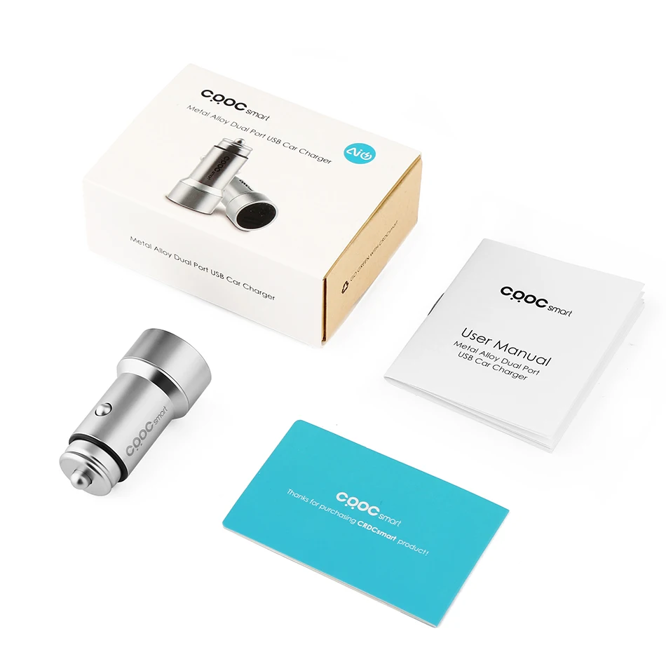 CRDC 3.4A Dual USB Car Charger Universal Metal Fast Car-Charger With LED halo for Xiaomi iPhone 7 Samsung S8 LG G5 HTC&ampTablet PC |