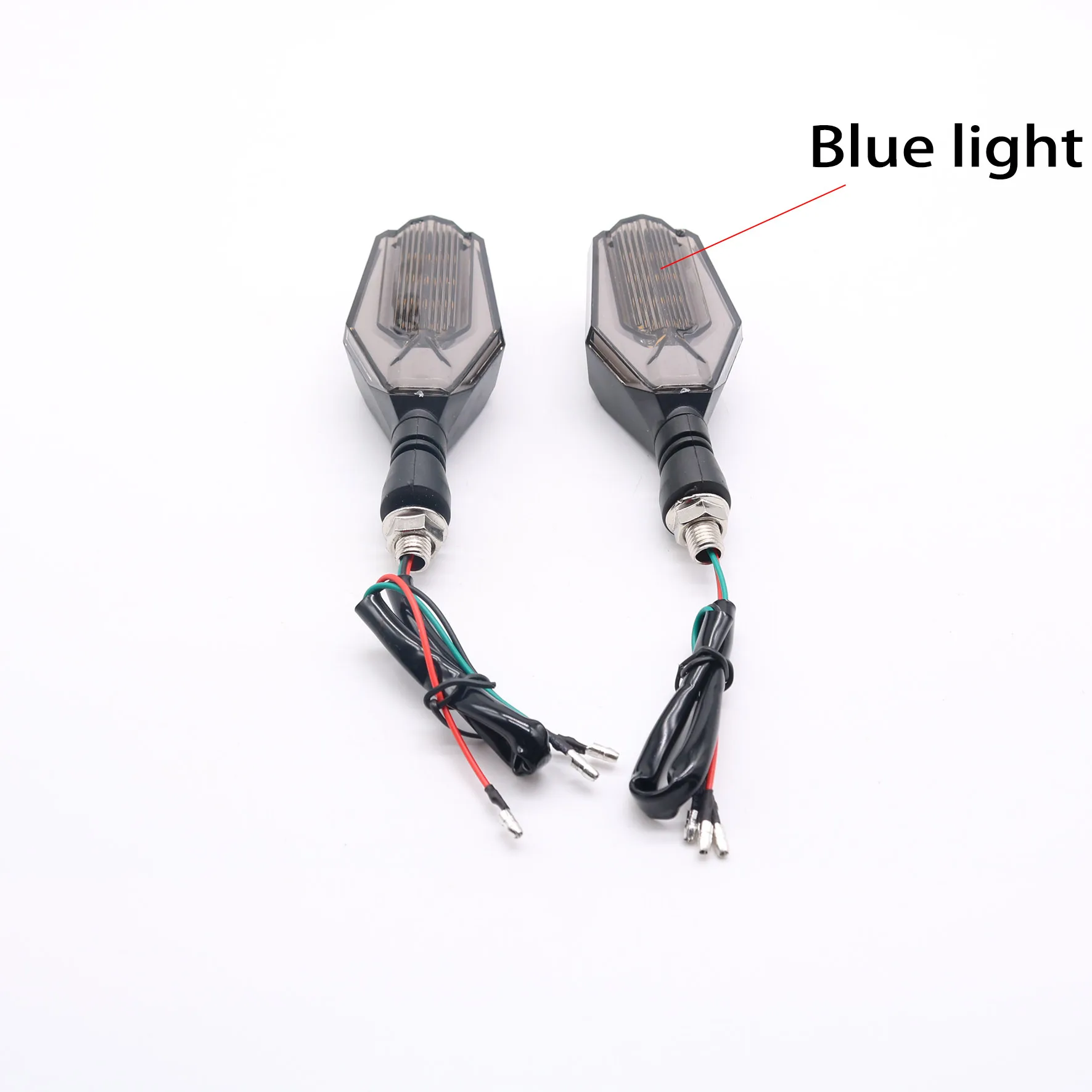 Blue light Универсальный двигатель мотоцикла регулируемый угол алюминиевый номерной знак рамка со светодиодным индикатором светильник держатель кронштейн - Цвет: Blue light