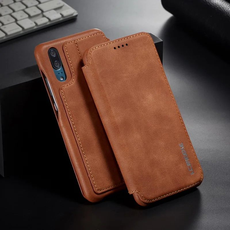 Роскошный чехол-книжка из натуральной кожи, чехол для телефона huawei P20 Pro, держатель для карт, чехол-подставка для huawei P20 Lite NOVA 3E, кошелек