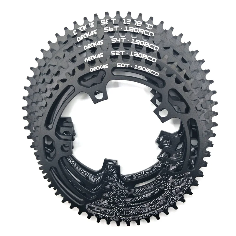 DECKAS круглый 130BCD 50T/T 52/54T/56T/58T велосипедная передняя Звездочка MTB велосипеда шатун