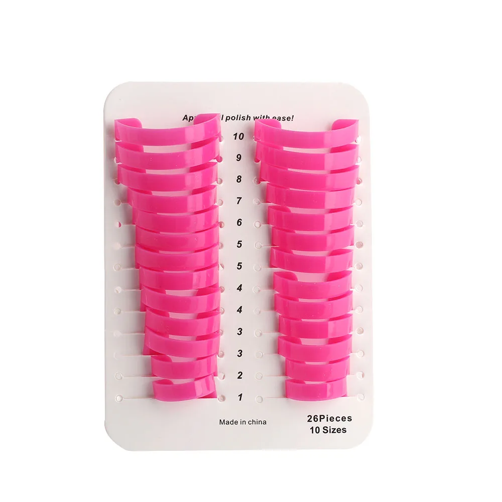 200 компл./лот Pro розовый цвет для маникюра и дизайна ногтей чехол покрытие