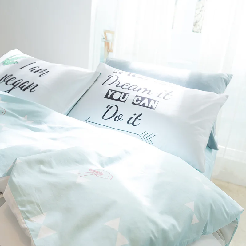 Комплект постельного белья с принтом Лиса или Медведь 100% хлопок|duvet bed set|cover duvetbed