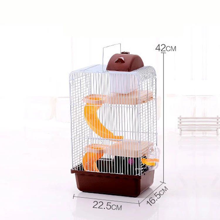 brown 3 FLOOR А1 принадлежности для хомяка игрушка маленький замок клетка трехэтажный маленький замок трехлинейный вилла paddock принадлежности для хомяка AP10081025 - Цвет: brown 3 FLOOR