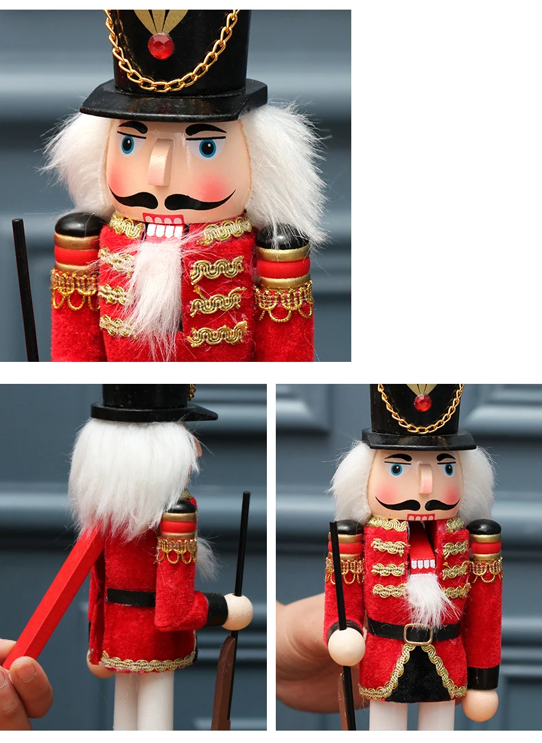 

Wood Nutcracker Doll Puppet Figurines 10 Different Style Soldier Toy Christmas Decor Child Kids Gift Office Ornaments Home Decor