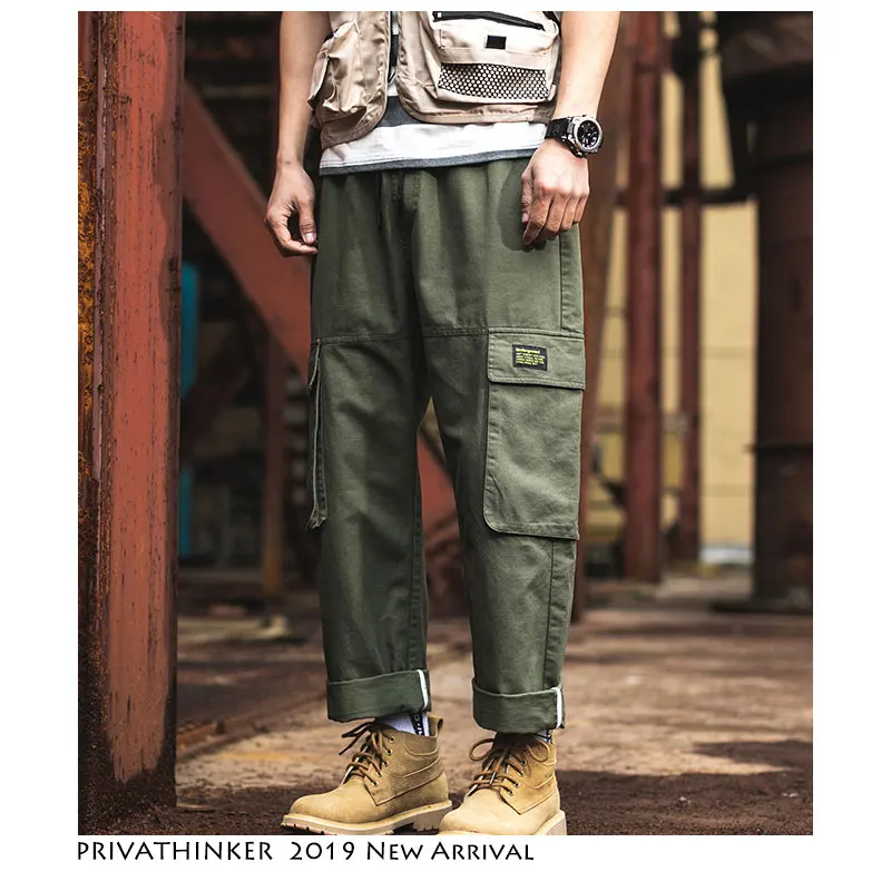 Privathinker 2019 весенние забавные шаровары карго уличная японская хип хоп мужские