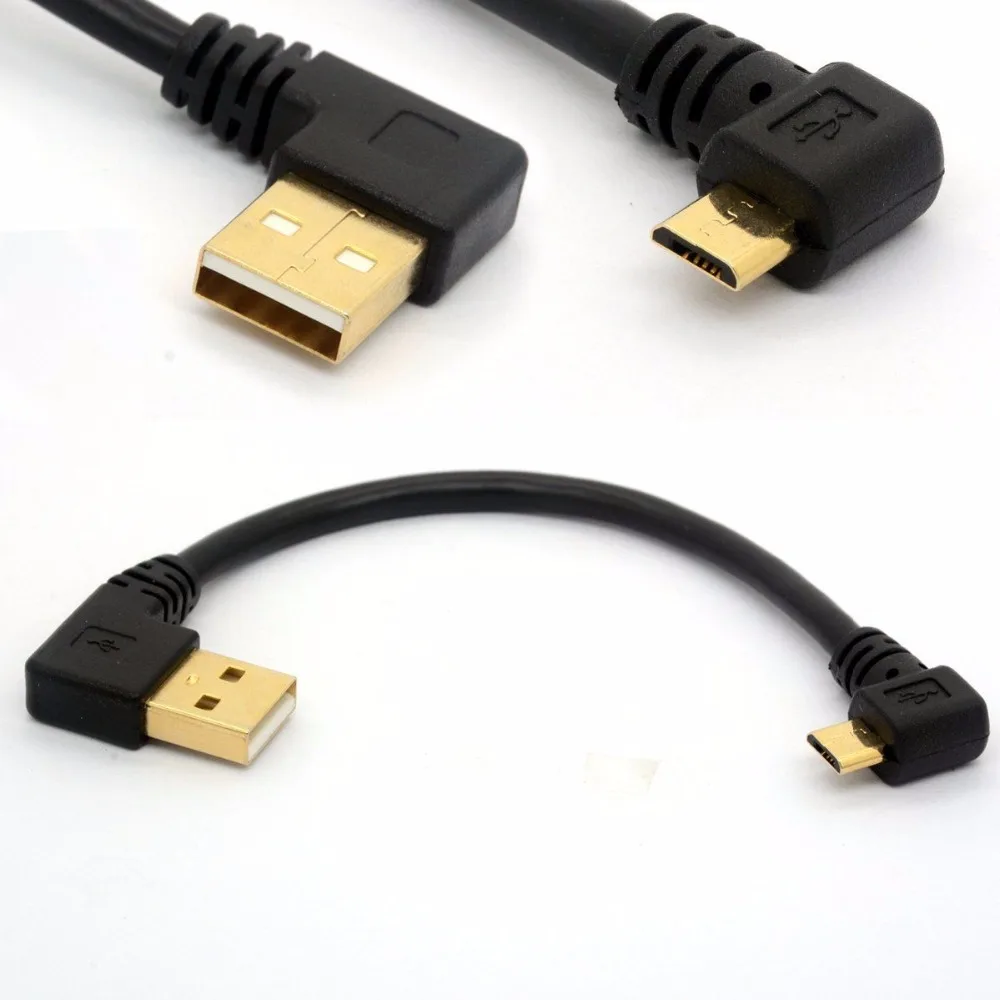 

Кабель-Удлинитель USB 2,0/Micro USB B, угловой, 90 градусов, левый, 15 см