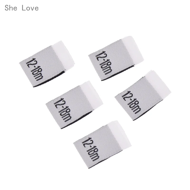 7 She Love/100 шт., одежда для малышей, полиэфирная ткань, этикетки для одежды, швейные, бытовые, текстильные, Лоскутные, аксессуары для одежды - Цвет: 7
