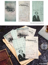 6 Mo. Card винтажная рукопись записная книжка бумага для выпечки сообщение Примечание - Цвет: 6
