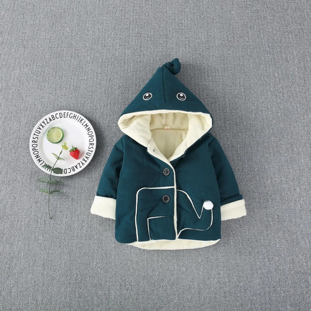 Baby Down Jacket Winter New Fashion Kids Girls Long Sleeve Printing Clothing Thickening Warm Comfortable Children Coat | Детская одежда