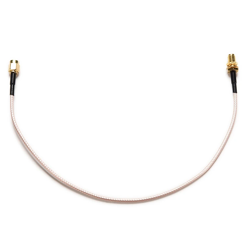 Коннектор RP SMA папа-мама ОБЖИМНАЯ Перегородка RG316 отрезок 30 см разъем