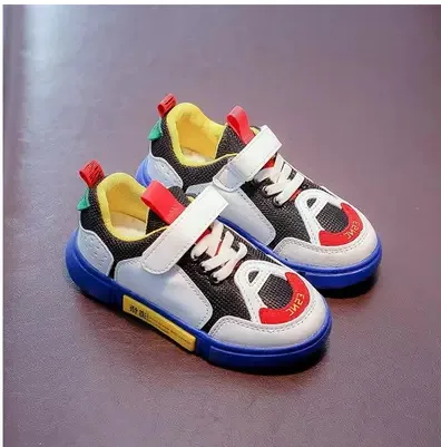 Кроссовки детские дышащие Брендовые повседневные с цветными блоками спортивная