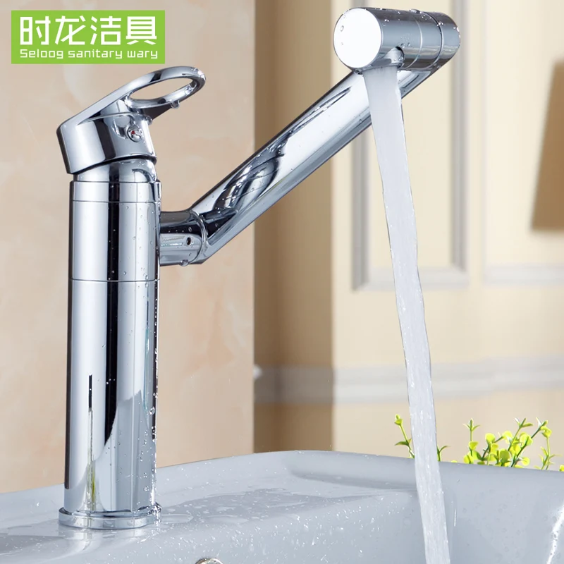 Bathroom Faucet Multi-function 360 Degree Rotating Wash Basin Hot and Cold Sink Copper Polishing | Обустройство дома