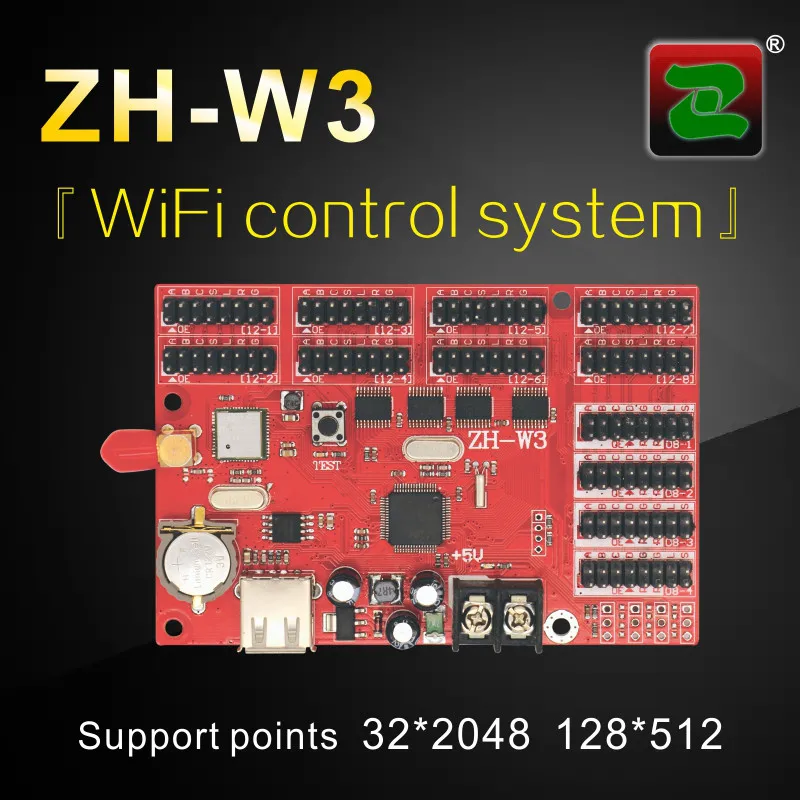 Zhonghang Беспроводной Wi Fi P10 P3.75 led экран дисплей контроллера карты ZH Wn Wm W0 W1 W2 W3 W4 W5 W6