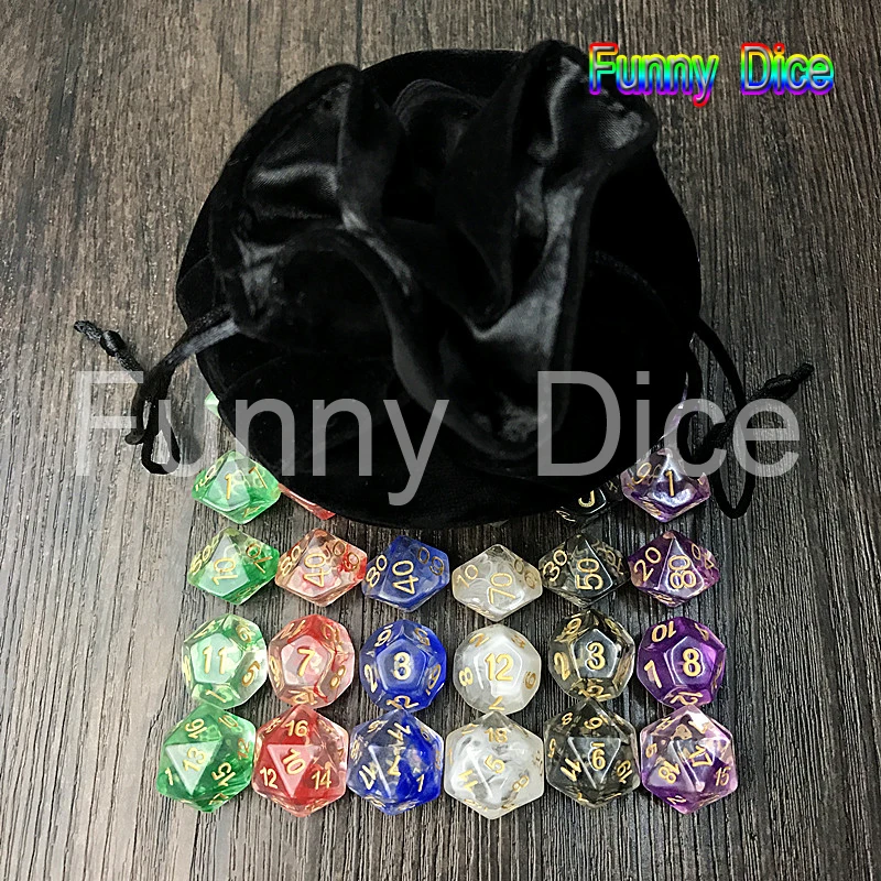 Лучшая сделка 42 шт./пакет многогранная Туманность Матрицы 6 цветов игра DnD плюс