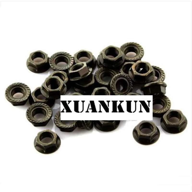 XUANKUN Стандартный высокий анти свободный винт фитинги Фланцевая гайка крышка M6