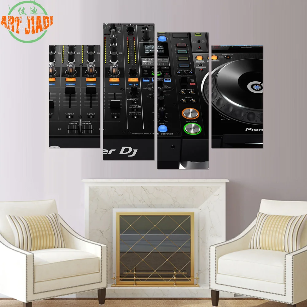 4 Piece/set or 5 Canvas Art the Sound of Music Vinyl Player Paintings Decorations For Home Wall Prints B110 | Дом и сад