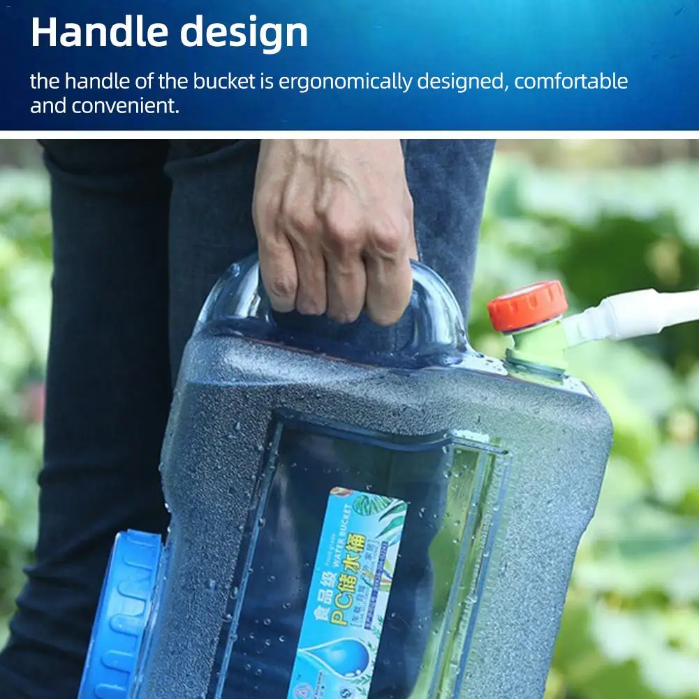 18L открытый автомобиль ведро воды BPA бесплатно многоразовые Пластик бутылка для воды большой Ёмкость резервуар для воды для путешествий