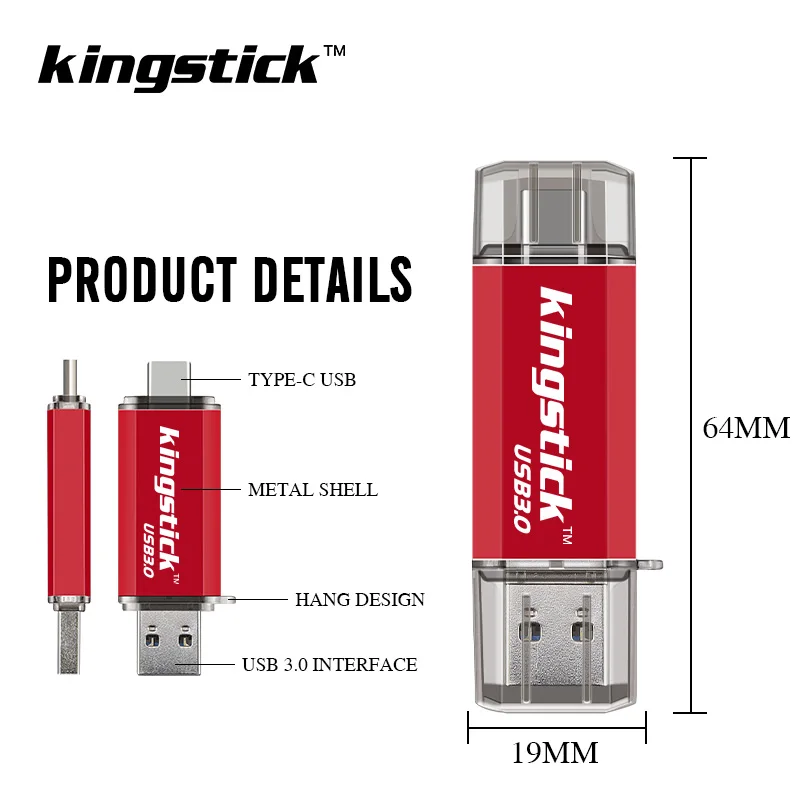 Новейший USB 3 0 Type C usb флеш накопитель 128 Гб 64 ГБ 32 16 ручка металлическая