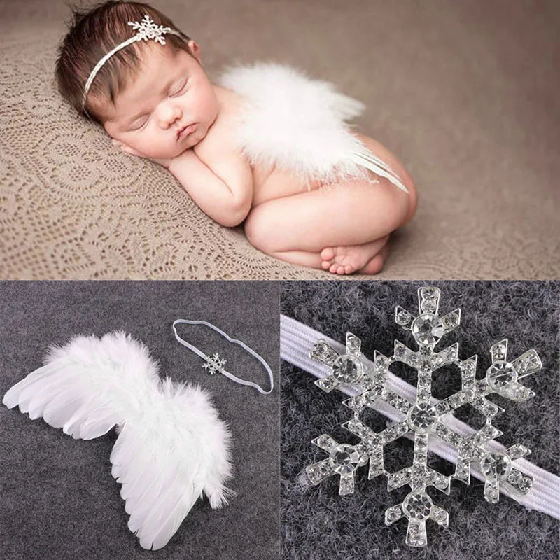 Милый белый костюм с крыльями ангела и повязкой на голову Новинка|costume headbands|white