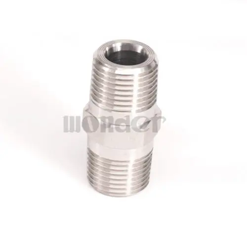 

1/2" NPT Male 304 Stainless Steel Hex Nipple Forged Pipe Fitting Water Gas Oil 3000 PSI