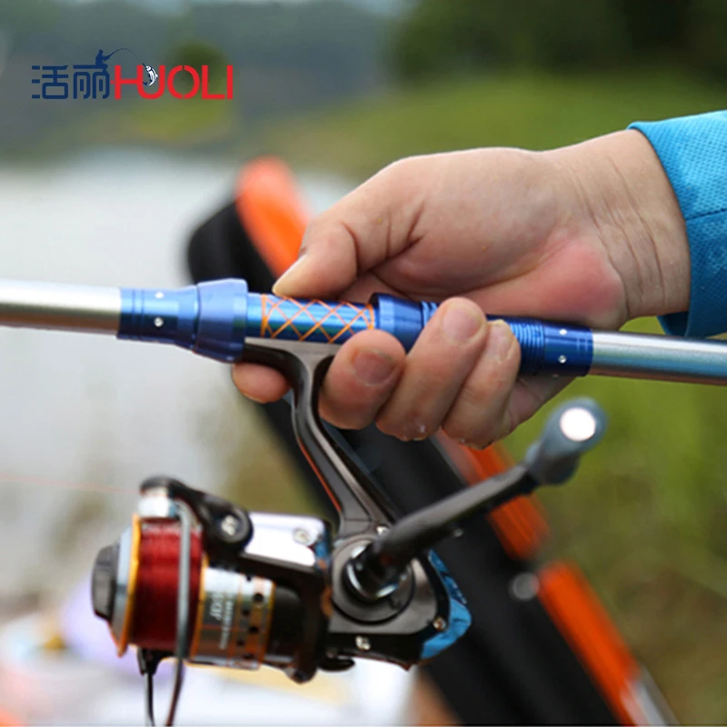 HUOLI 2.1m/2.4m/2.7m/3.0m/3.6m Carbon Superhard Ocean Telescopic Fishing Rod Set Fly Tackle | Спорт и развлечения