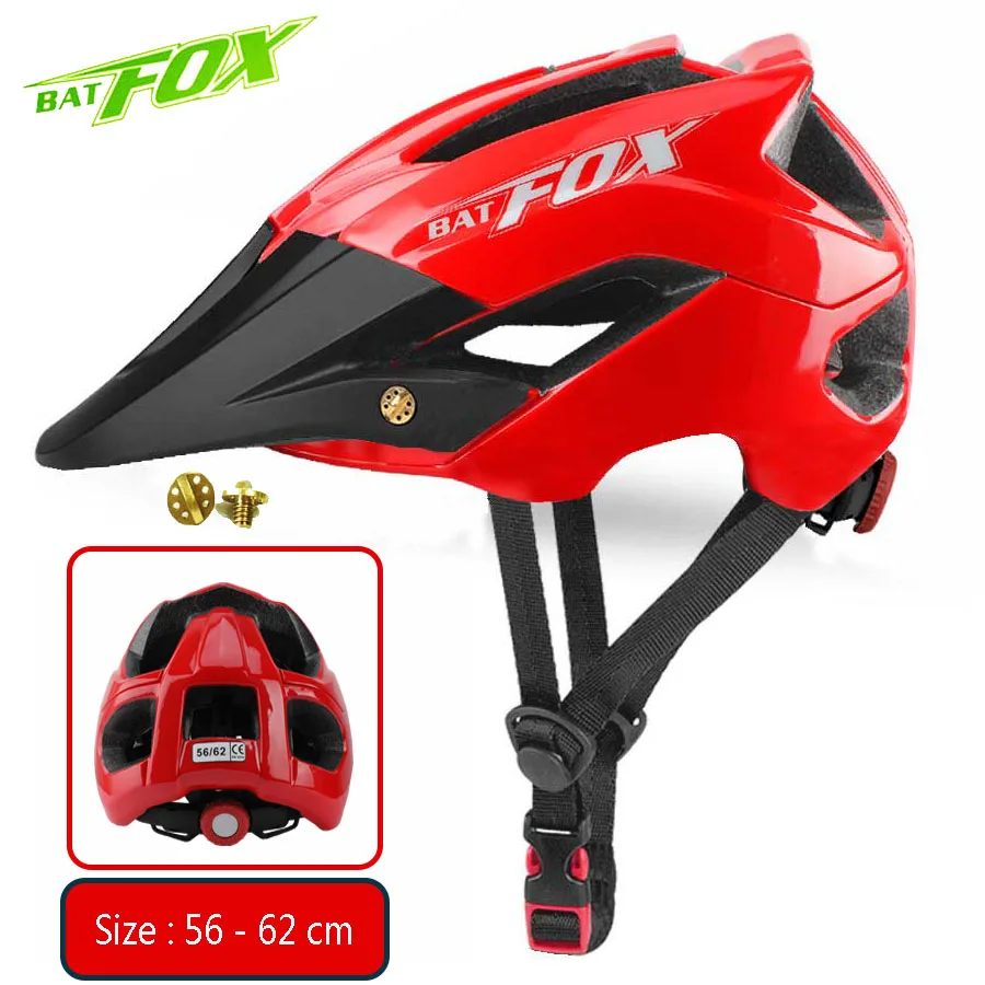 BATFOX велосипедный шлем MTB дорожный велосипед велосипедный шлем красный черный для мужчин и женщин велосипедные шлемы Casco Ciclismo дорожный горный защитный шлем