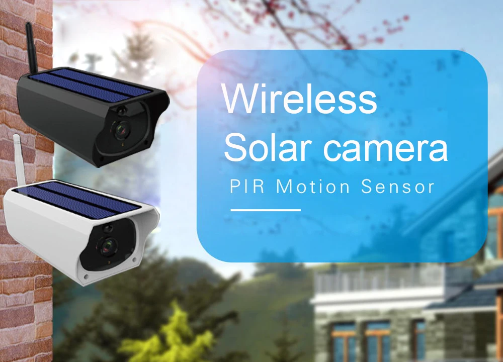 1080P 2MP ip-камера на солнечной батарейке беспроводная наружная Водонепроницаемая