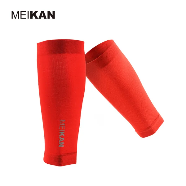 RCS3.0Red Бренд meikan, профессиональные компрессионные гетры для бега, рукава для голени, спортивное Защитное снаряжение для марафона, бега по пересеченной местности, велоспорта - Цвет: RCS3.0Red