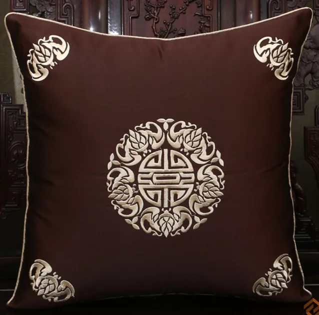 Наволочки для подушек с винтажной вышивкой в китайском стиле | Дом и сад