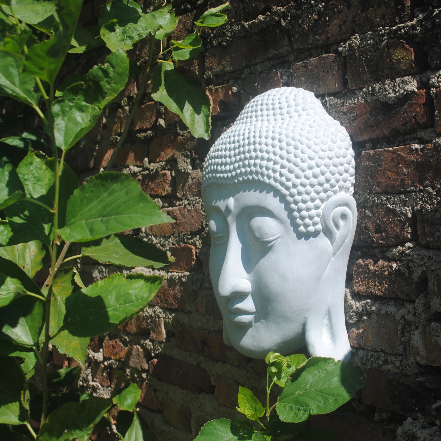 Настенное украшение в пасторальном стиле цементная статуя Будды украшения для