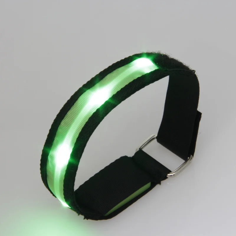 New 2018 5pcs/lot Light Up Toys Nylon Waterproof Led Flashing Bracelet Custom Luminous Wristband For Party Decoration Supplies | Дом и сад