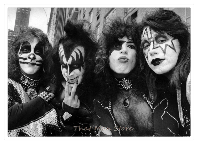 Постер KISS ROCK прозрачная картина настенные наклейки украшение для дома хорошее