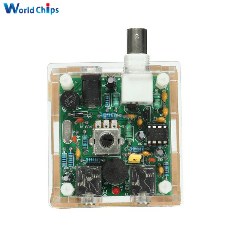 DC 9-13,8 V S-PIXIE CW QRP коротковолновый радиоприемопередатчик 7,023 Mhz+ акриловый чехол DIY kit