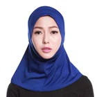 Модный хиджабы для женщин, накидка на шею, шапочка с шарфом, полное покрытие, внутренняя Кепка, Bone Lady, мусульманский головной убор, черный мусульманский хиджаб
