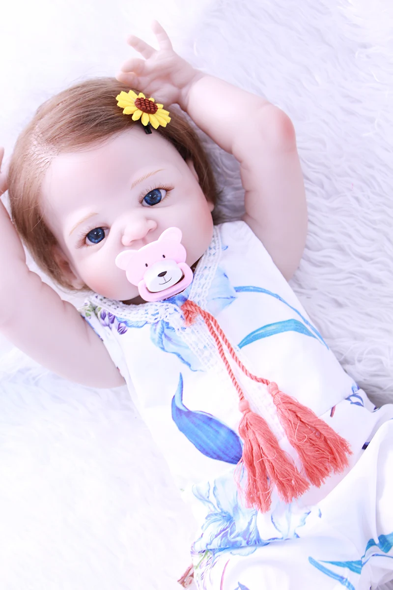 NPKCOLLECTION 55 см мягкие силиконовые куклы Reborn Baby Реалистичная кукла 22 дюйма полностью