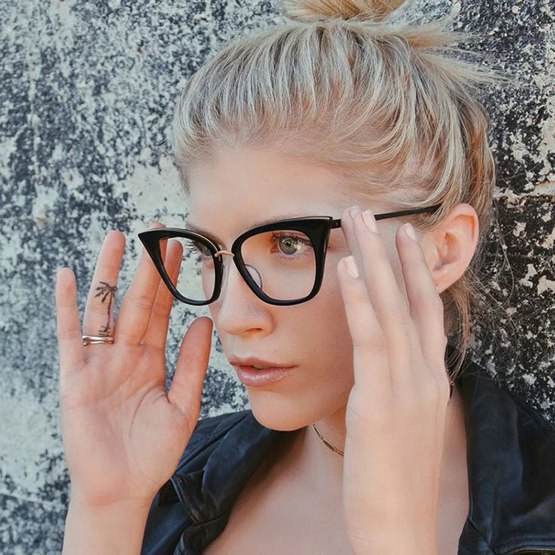 Солнцезащитные очки кошачий глаз женские в винтажном стиле|oculos de sol feminino|brand cat eye