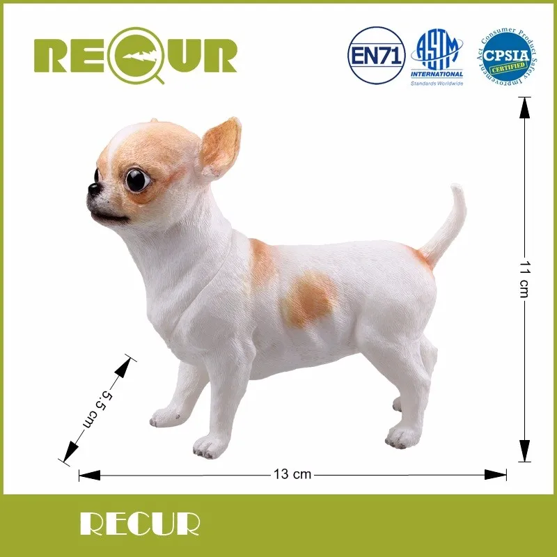 Повториться Игрушечные лошадки Лидер продаж собаки чихуахуа питомец Нежный модель ручная роспись мягкого