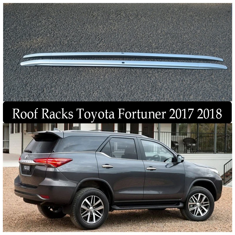 Полка на крышу для Toyota Fortuner 2017 2018 рейки багажника перекрещивающиеся из