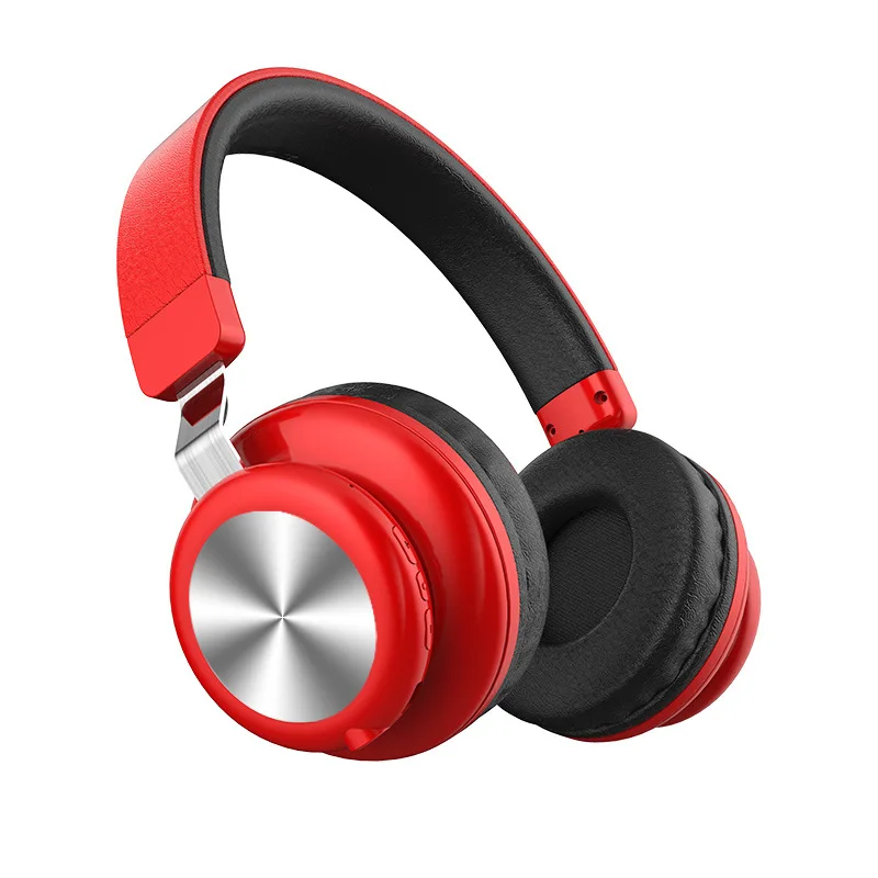 Беспроводные Накладные наушники Bluetooth большие складные регулируемая гарнитура с