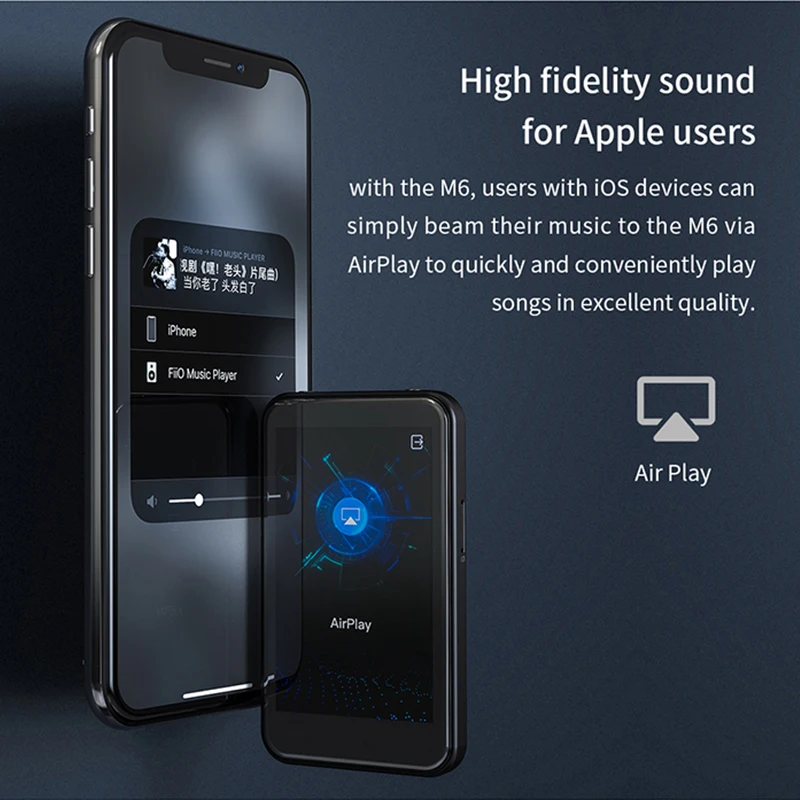 FiiO M6 Hi Res музыкальный плеер на базе Android с aptX HD LDAC HiFi Bluetooth USB аудио/DAC поддержка DSD и Wi