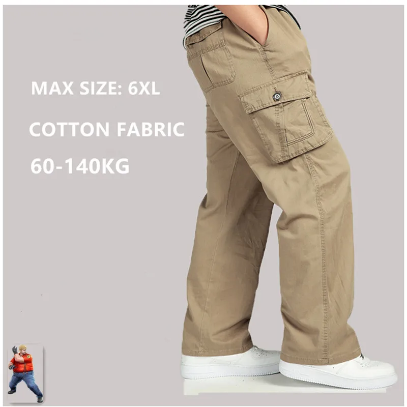 Modis черные брюки карго мужские Pantalon Homme Calca Masculina размера плюс 5XL 6XL хаки военные тактические карго Брюки
