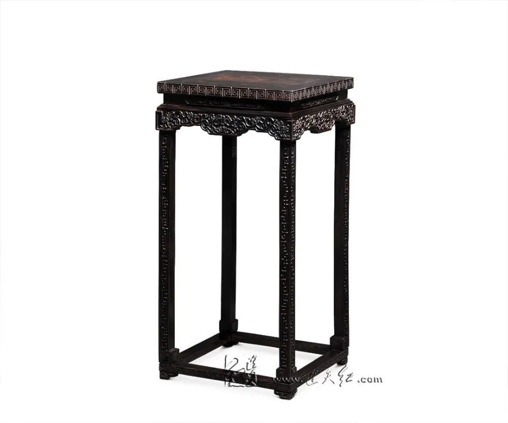 Китайская классическая мебель Бирма палисандр Цветочный Стенд с изображением