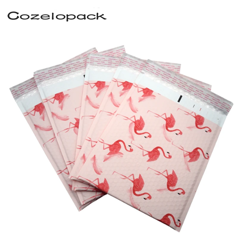 

10PCS 10x13inch Flamingo Design Poly Bubble Mailer Padded Envelopes 260x330mm Mailing bag self seal envelope Shipping envelope