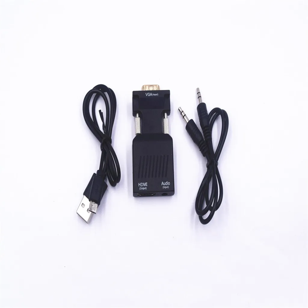 Преобразователь VGA в HDMI преобразователь для ноутбуков телевизоров с