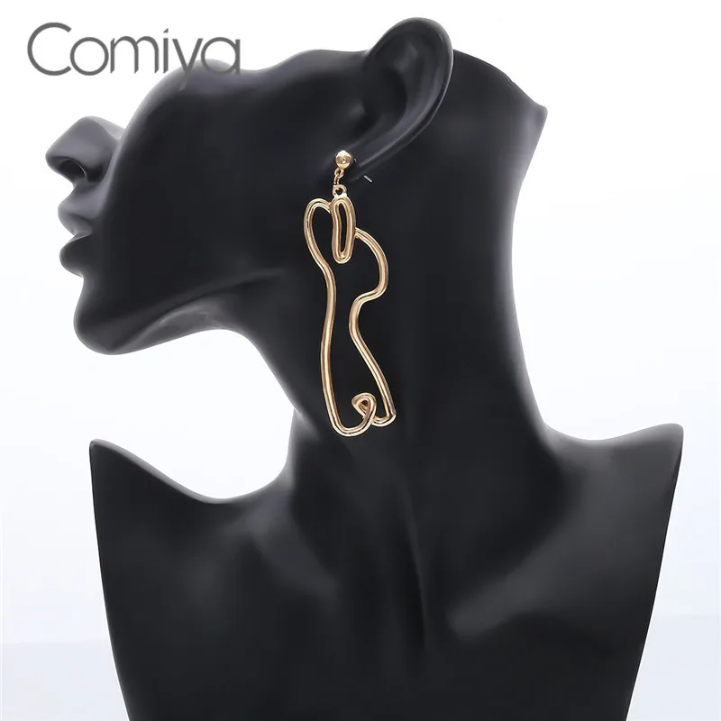 Comiya серьги в стиле стимпанк Для женщин Абстрактный Узор Aretes Largos Para Mujer