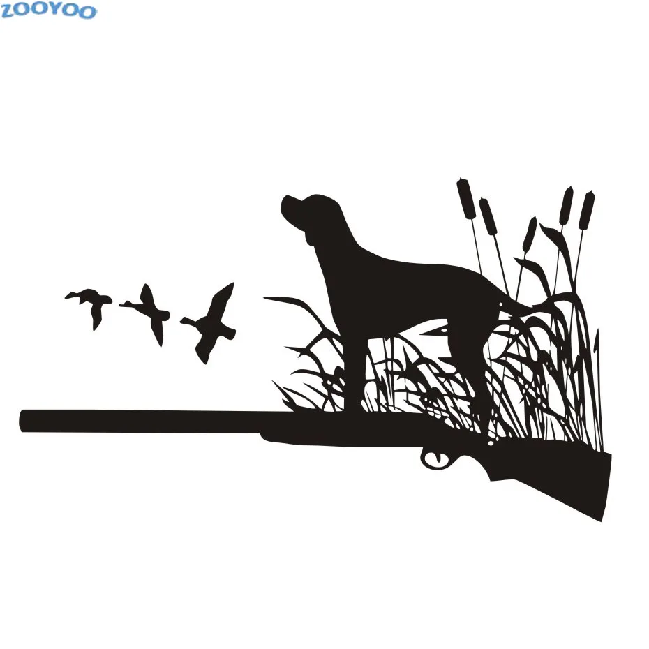 Креативные настенные наклейки ZOOYOO с птицами охотничьими собаками виниловые
