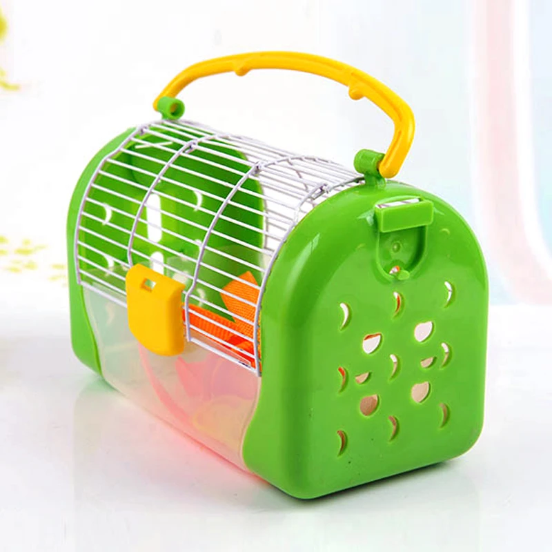 Портативная прозрачная пластиковая клетка для животных путешествий маленький