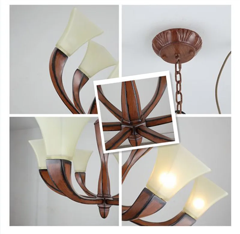 XL большая лобби люстра лампа для пентхауса американский белый стеклянный абажур