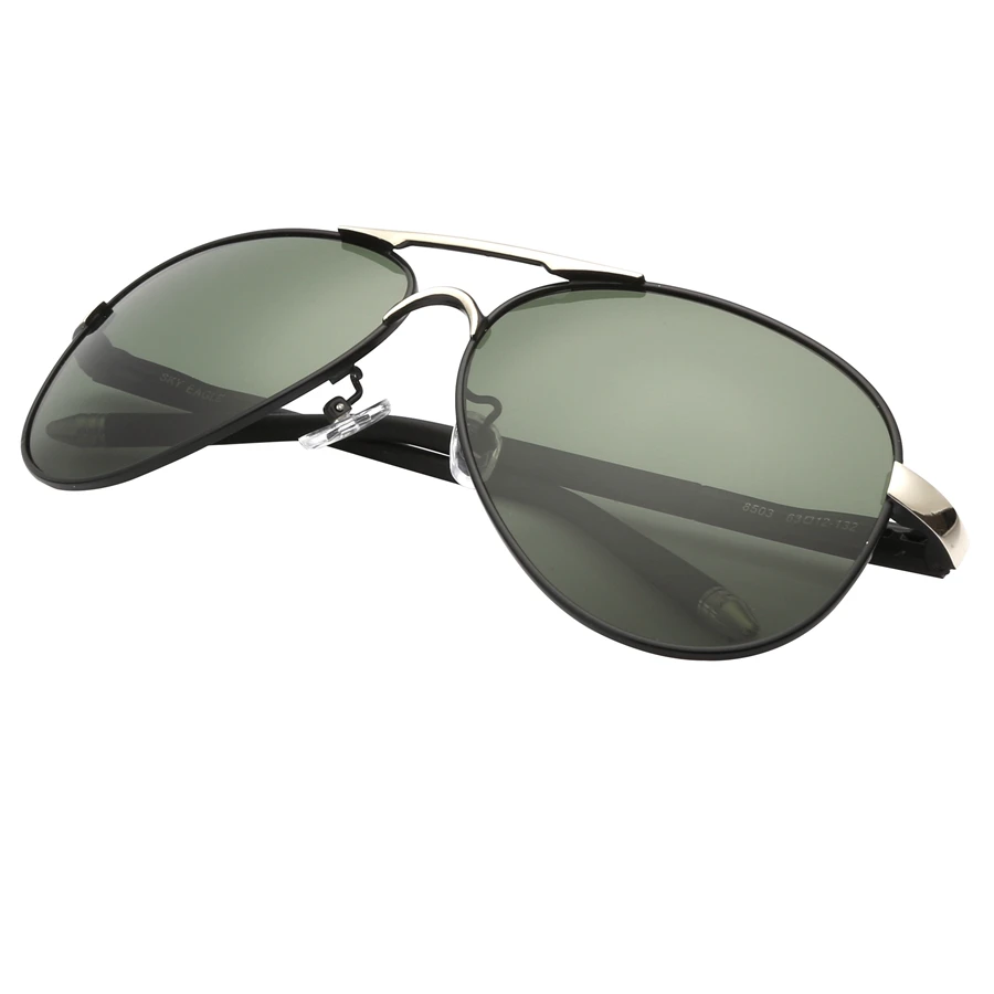 

Classic fashion men and women color reflective film mirror sunglasses metal plating two-color frame sunglasses Oculos 8503