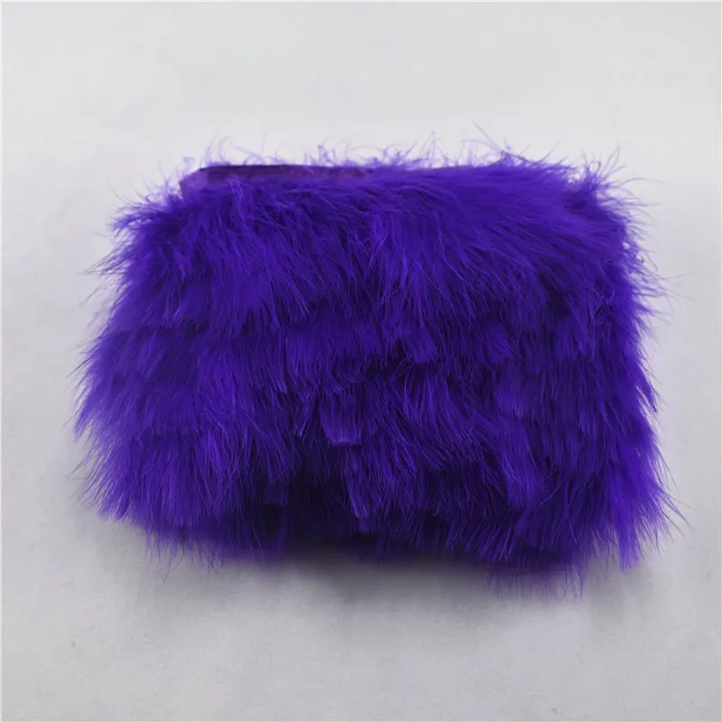 Пушистая Красивая Фиолетовая лента с перьями полосатые высокие турецкие перья